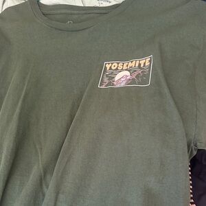 Green Yosemite Graphic T-Shirt